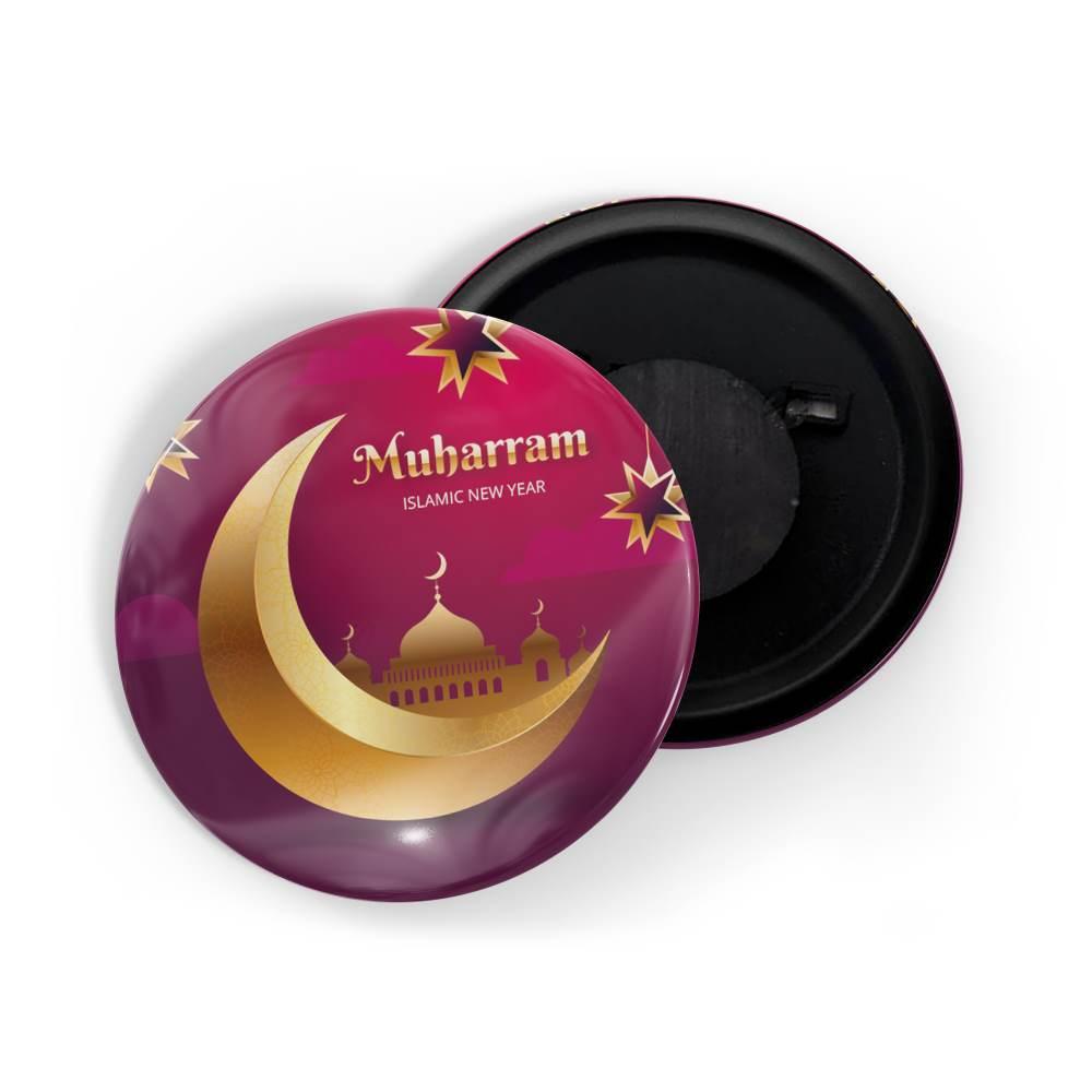 dhcrafts Fridge Magnet Pink Muharram D4 Glossy Finish Design Pack of 1
